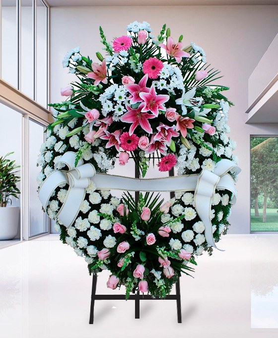 Coronas funerarias en Pamplona
