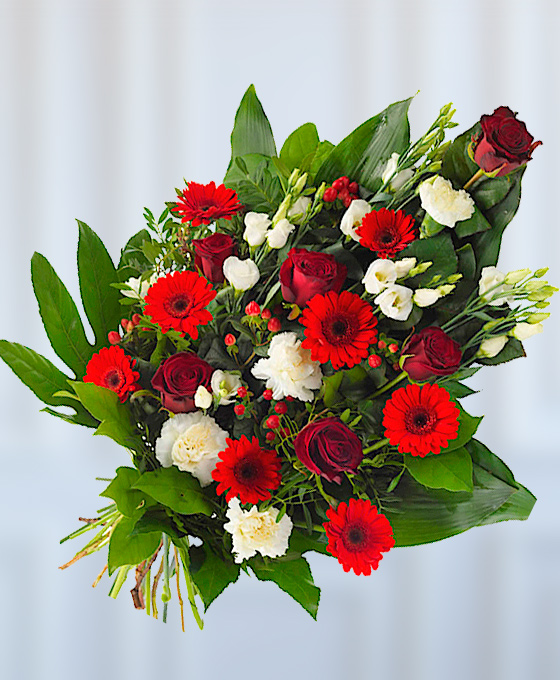 Ramo de flores para los tanatorios de Pamplona