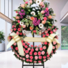 Corona Funeraria Clavel Rosa