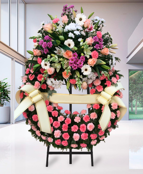Corona funeraria en Pamplona