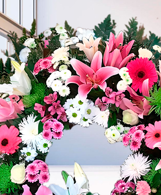 Flores funebres para los tanatorios
