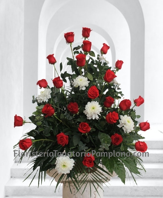 enviar flores para funeral urgentes al Tanatorio, Enviar Centro de flores para entierro en Pamplona, Flores funerarias urgentes para Pamplona, Mandar centros funerarios de flores para Pamplona