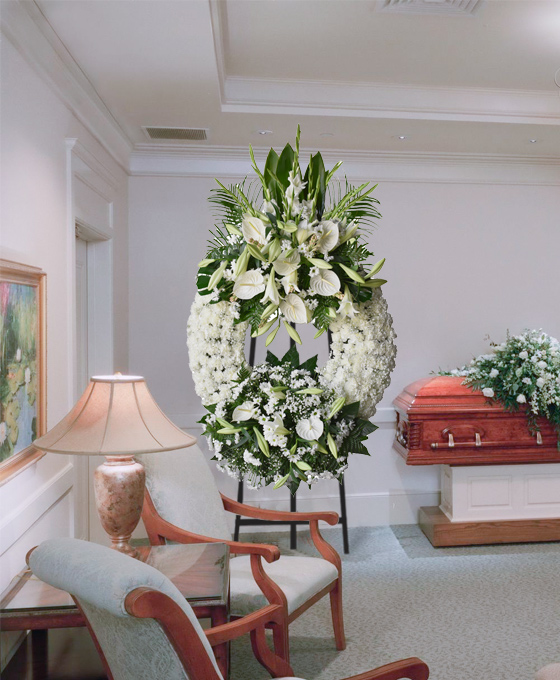 Flores funebres para los tanatorios de Pamplona