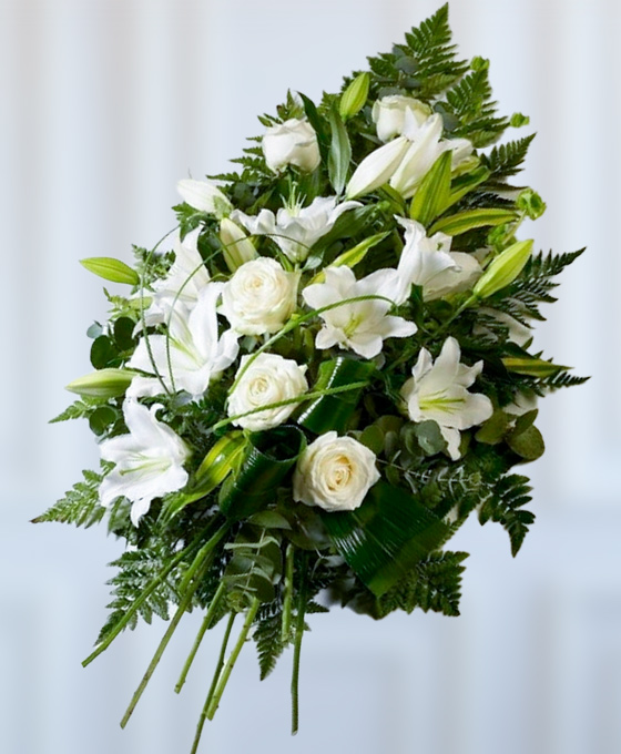 Ramo de flores funerarias en Pamplona